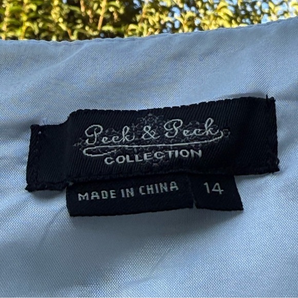 PECK & PECK Black and White Polka Dot Sheath Dress Size 14 - Picture 2 of 8